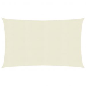 Image de VidaXL Voile d'ombrage 160 g/m² Crème 2,5x4,5 m PEHD