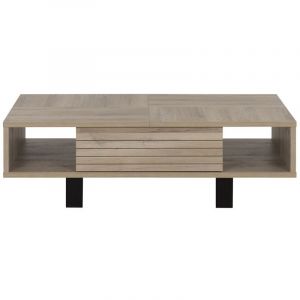 Image de Calicosy Table basse style industriel couleur bois 36,000000 Bois Clair