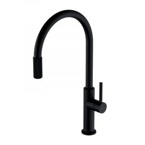 OMNIRES SWITCH Mitigeur de cuisine avec système de filtration de l’eau, pivotant, SW9057-FD1BL,