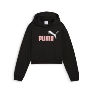 Puma ESS 2 Color No. 1 Logo​ Short Length Hoodie TR G, Sweats &agrave; Capuche Fille Black,