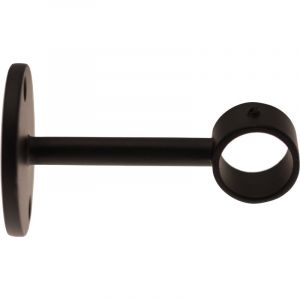 Ateliers 28 DIAMÈTRE 20| MÉTAL | 1 SUPPORT PLAFOND À ?IL | 7 CM| NOIR SATINÉ