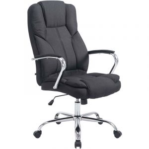 Image de CLP Fauteuil de bureau XXL Xanthos en Tissu capacité de charge de 210 kg noir