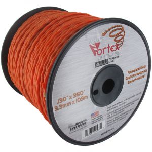 Universel Bobine Fil nylon copolymère VORTEX Alu orange - Longueur: 109m, Ø: 3,30mm