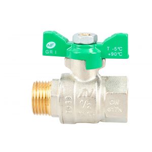 sferaco Vanne ACS NF papillon poign&eacute;e verte MF 26/34 - 569006