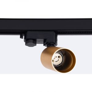 TechBrey Spot pour Rail Triphasé Lux pour Ampoule GU10 Dorée