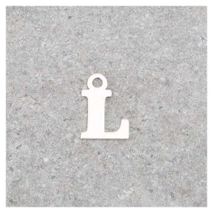 Pendentif Lettre L - Argent Massif 925