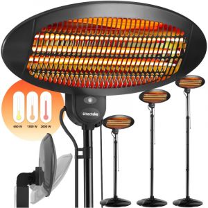 TecTake Radiateur infrarouge Solaris Monolith 2000W réglable en hauteur
