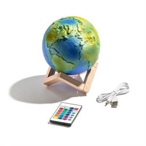 Lampe globe terrestre lumineux avec télécommande 16 couleurs