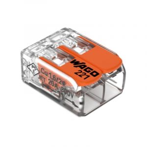 Wago Sachet de 5 bornes 2 entrées S221