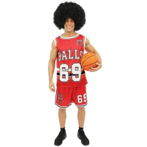 Ruedelafete Déguisement Basketteur rouge adulte L/XL