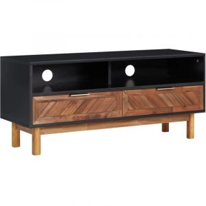 Image de VidaXL Meuble TV 100x35x45 cm Bois d'acacia massif et MDF