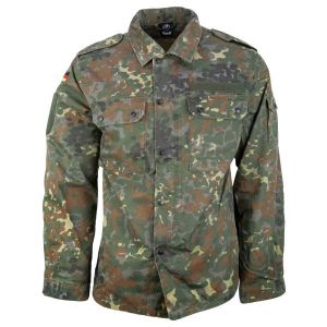 Brandit BW Veste Militaire, Tailles S Jusqu'À 5XL - Flecktarn, 4XL