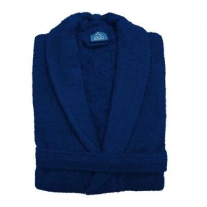 Peignoir de bain Col Châle - Couleurs Peignoirs - Bleu Marine-Navy Blue, Taille - XXL