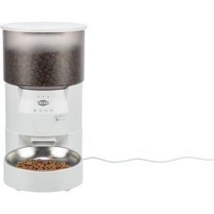 Trixie TX-S Smart 3.0L Distributeur automatique de nourriture pour chiens et chats - Distributeur de nourriture programmable et contrôlable en blanc - Distributeur automatique et individuel - 24345