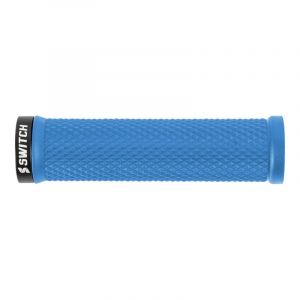 PoignÃ©es VTT/City Switch Flow lock-on bleu 22x130mm (paire)