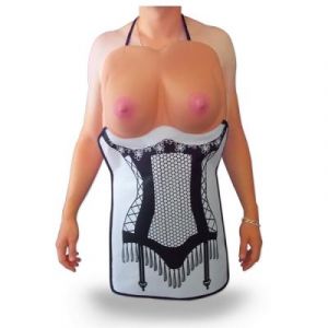 Tablier humouristique femme en lingerie sexy drole marrant
