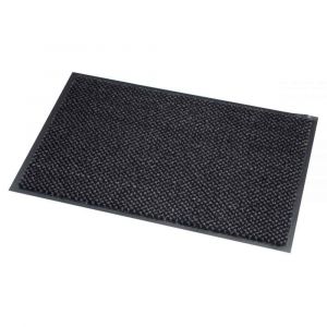 Paperflow Tapis d'accueil en microfibre et polypropylène - 60 x 90 cm - trafic intense - gris