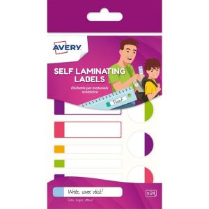 Avery-Zweckform Étiquettes pour fournitures scolaires - Couleurs fluo - 3 formats - 24 étiquettes