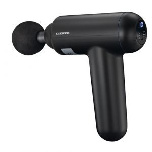 Melissa 16770048 Pistolet de massage LCD de massage 4 pièces Noir