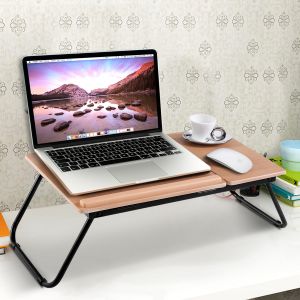 55 x 32 x 23 cm table de lit portable pliable table pour ordinateur portable