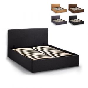 Image de Llb Living Life Bed Lit d'une place et demi avec sommier à lattes et coffre 120x190 l | Couleur: Noir