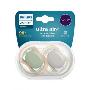 Philips Sucette Ultra Air 6-18 Mois Neutre 2uts