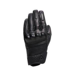 Dainese Folgor Gloves, Gants de Moto en Cuir, Homme, Noir/Noir, XXL