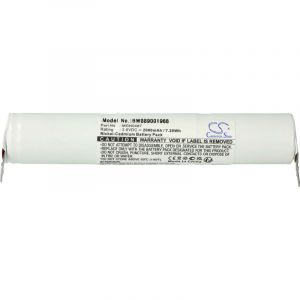 Vhbw Batterie compatible avec Schneider OVA58910, OVA58913, OVA58916, F734S0367 &eacute;clairage d'issue de secours (2000mAh, 3,6V, NiCd)