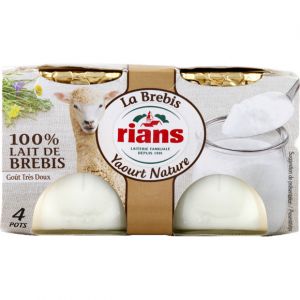 Rians Yaourts au lait de brebis - Les 4 pots de 115g