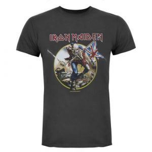 Amplified - T-shirt officiel Iron Maiden 'Trooper' - Homme (S) (Charbon) - UTNS4472