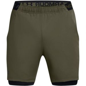 Image de Under Armour Short 2 en 1 vanish woven kaki homme