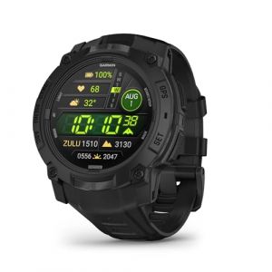 Garmin Instinct 3 AMOLED Tactical Edition 50 mm Cardio-Gps Noir - Taille TU