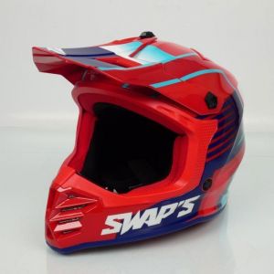 Casque cross Swaps S886 Rock'it RED Mission Taille XL enfant