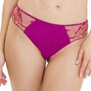 Sans Complexe Slip dentelle Fuchsia Abricot rose