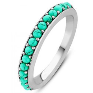 Image de Ti sento Bague 12123TQ - Bague Acier Argentée Vert Bijoux