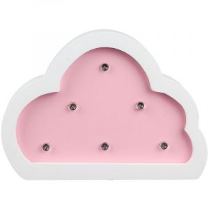 Tom & Zo&eacute; Lampe en bois enfant nuage - h. 9 cm -