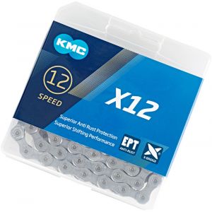 KMC Cha&icirc;ne X12, Mixte, BX12EP126, Gris, 1/2" x 11/128