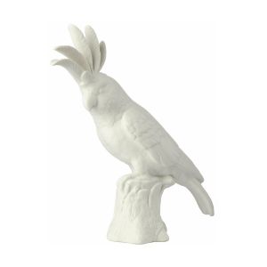 Pols potten Décoration Cacatoès / Porcelaine - H 33 cm blanc en céramique