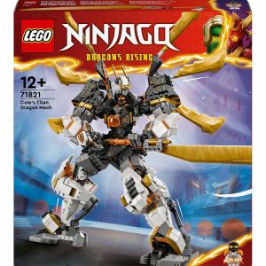 Lego Ninjago Le Dragon Titan de Cole - Set d'Aventures pour Garçons et Filles - Jouet de Construction Robot Ninja avec 1 Minifigurine - Cadeau d’Anniversaire pour Enfants dès 12 Ans 71821
