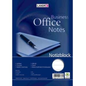 Landre Bloc-notes WORK à spirale 40 feuilles (A5)