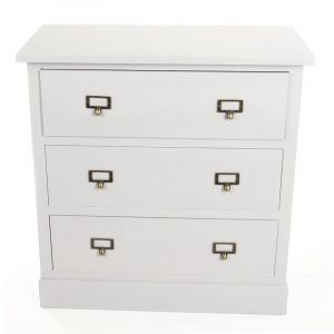 Image de Commode 3 Tiroirs "Gedeon" Gris Prix