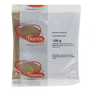 Ducros Mélange et assaisonnement de 5 épices 100g/Sachet 4 sachets