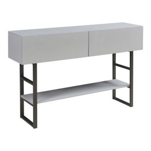 Table console Varberg 75 x 120 x 30 cm noir gris clair [en.casa]