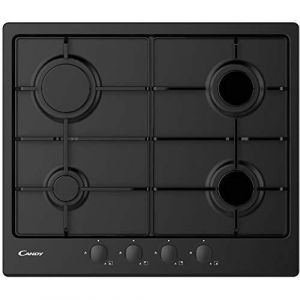 Candy CHW6BRBB 59CM 4-BURNER BLACK GAS HOB 33801972