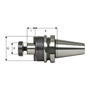 Forum Mandrin porte-fraises canal r&eacute;frig&eacute;rant, d : 22 mm, MAS-BT 40, a 45 mm, l : 19 mm, d1 : 48 mm