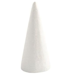 LOOLIPO - PETITS C&Ocirc;NES EN POLYSTYR&Egrave;NE - 50 c&ocirc;nes - 5,5 x 11 cm - Supports &agrave; personnaliser - Supports en polystyr&egrave;ne - Loisir cr&eacute;atif - Activit&eacute; manuelle - L340040