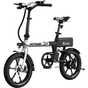 Hitway V&eacute;lo &Eacute;lectrique Pliable 16&rdquo;E-Bike Moteur 250w Avec Batterie Amovible 36v 6,0ah
