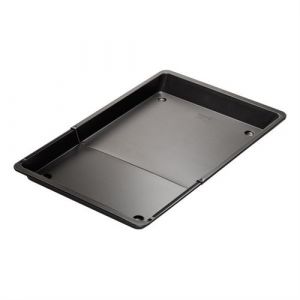 Dr. Oetker Dr 1458, Plaque extensible, Plat four, Plat de cuisson, Plaque à pâtisserie, Plaque réglable, Acier, Noir, 33 cm x 37 cm x 3
