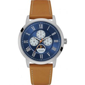 Image de Guess W0870G4 - Montre pour homme avec bracelet en cuir