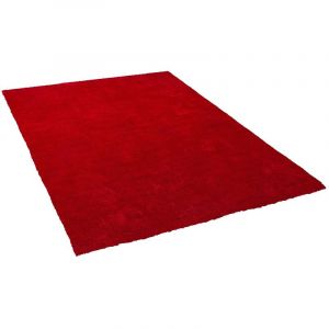 Beliani Tapis épais 200 x 200 cm rouge DEMRE